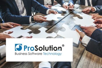 ProSolution Logo mit Hintergrundbild