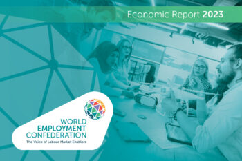 Deckblatt des Economic Report 2023 in grünen Farben