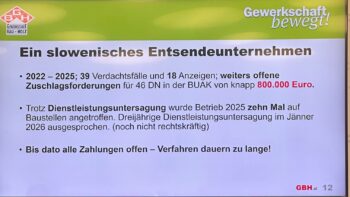 In einer Pr&auml;sentation mit dem Titel 